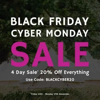 BLACK FRIDAY CYBER MONDAY SALE - Boutique Camping