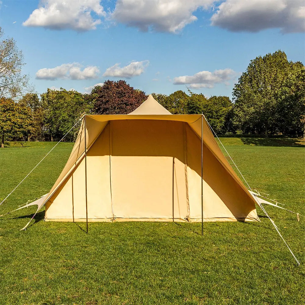 canvas glamping yurt dutch bell tent with awning porch boutique camping