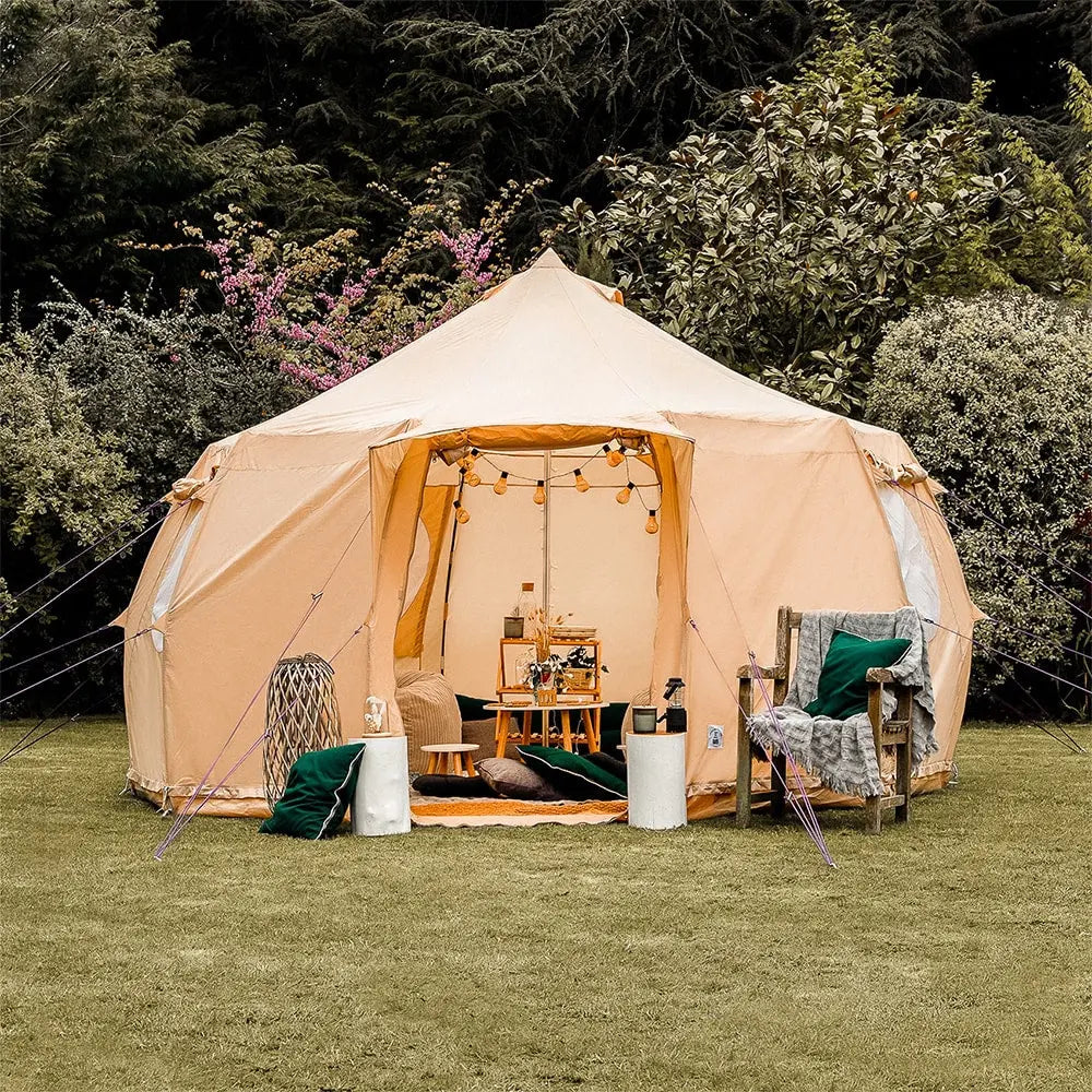 Luna yurt canvas glamping bell tent boutique camping 