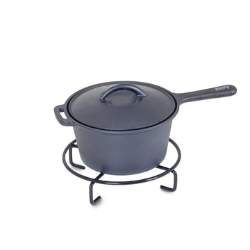 Pre-Seasoned Cast Iron Griddle with Lid Lifting Hole - 15 surface