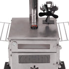 4 Blade Stove Fan With Temperature Gauge