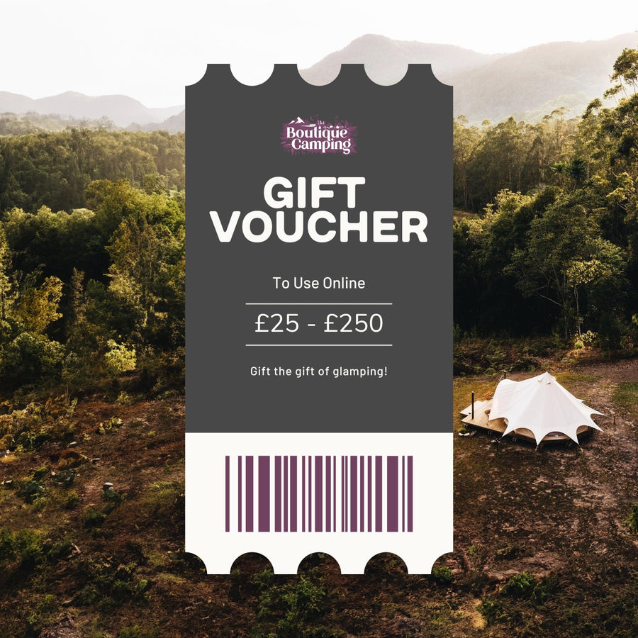 Boutique Camping Gift Card - Boutique Camping bell tent