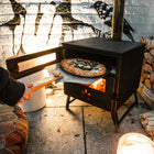 pizza oven wood burning stove glamping boutique camping tent glamping