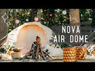 air tent dome nova canvas glamping boutique camping bell tent yurt