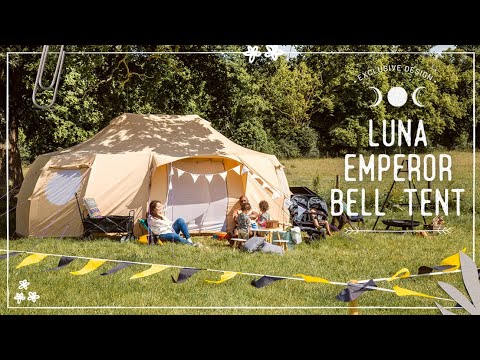 Luna emperor yurt canvas glamping bell tent boutique camping  family with kids