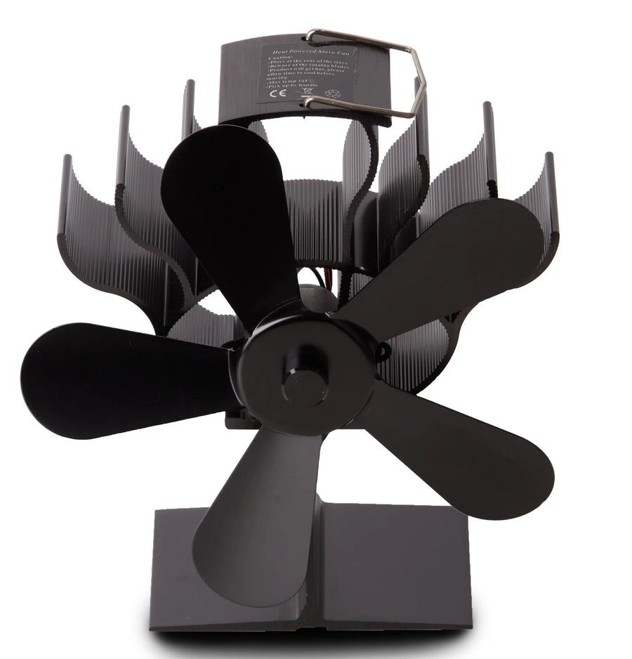 4 Blade Stove Fan With Temperature Gauge boutique camping tent