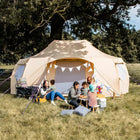 Luna emperor large yurt canvas glamping bell tent boutique camping  family with kids